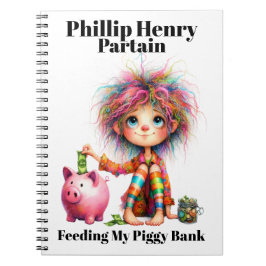 Caderno Espiral Minha conta de poupança