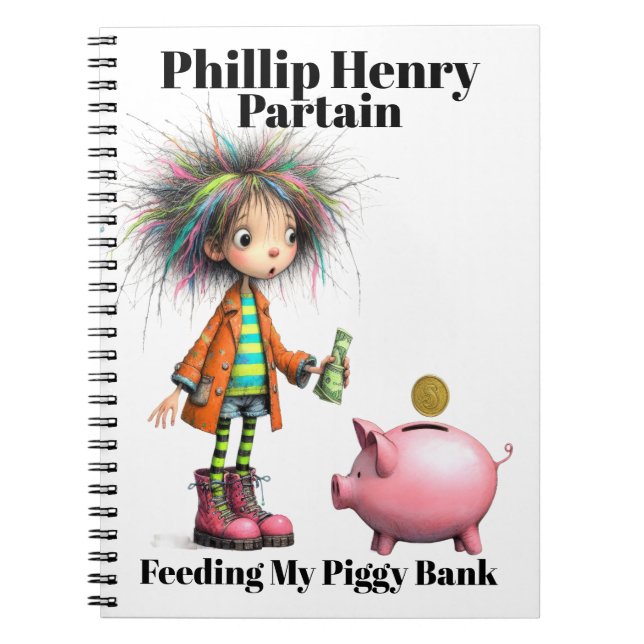 Caderno Espiral Minha Conta Poupança (Frente)