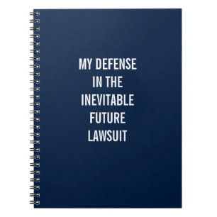 Caderno Espiral Minha Defesa No Futuro Processo Inevitável