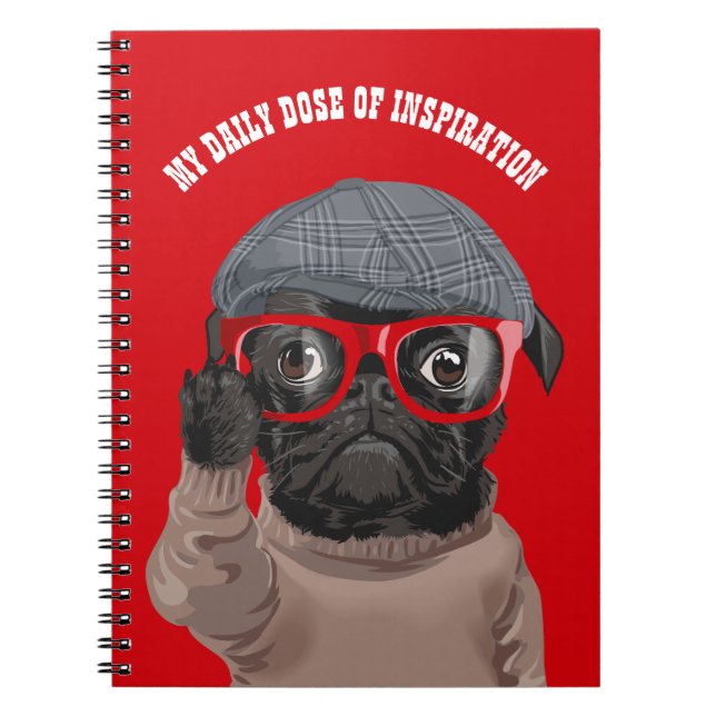 Caderno Espiral Minha dose diária de inspiração (Frente)