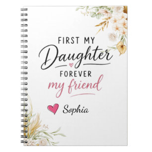 Caderno Espiral Minha Filha Para Sempre Minha Amiga Personalizada