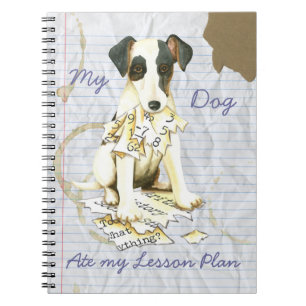 Caderno Espiral Minha Raposa Suave Terrier Comeu Meu Plano De Liçã