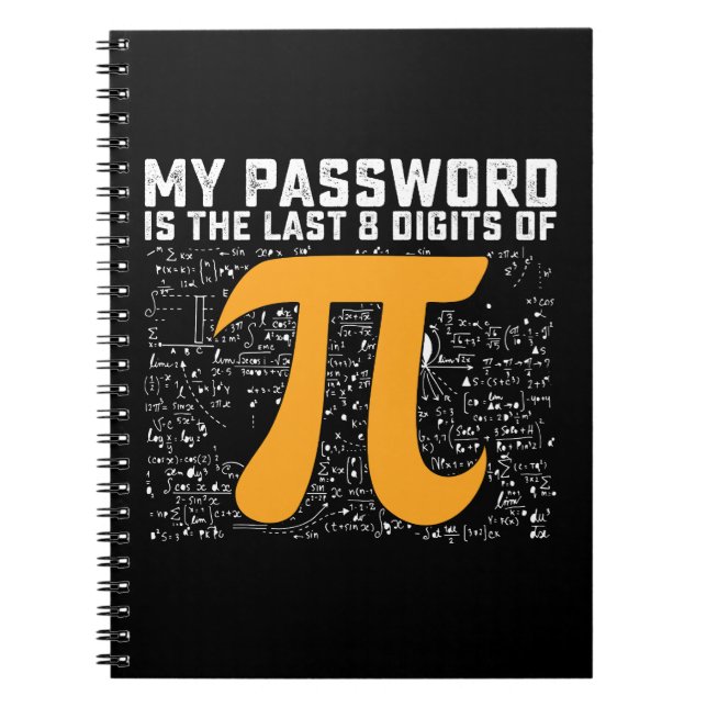 Caderno Espiral Minha Senha É Os Últimos 8 Dígitos De Matemática P (Frente)