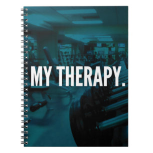 Caderno Espiral MINHA TERAPÊUTICA - Motivação do Workout de Constr