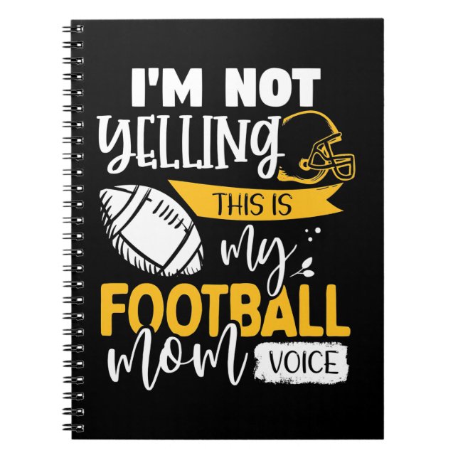 Caderno Espiral Minha Voz da Mãe de Futebol (Frente)