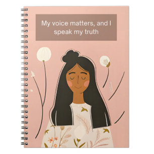 Caderno Espiral Minha Voz Importa E Eu Falo Minha Verdade