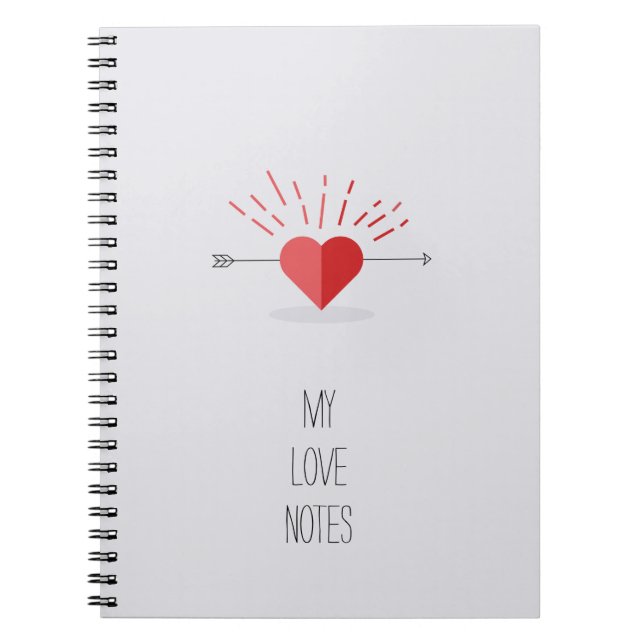 Caderno Espiral Minhas Notas de Amor (Frente)