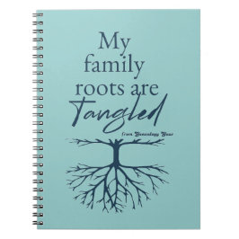 Caderno Espiral Minhas Raízes Familiares São Emaranhadas