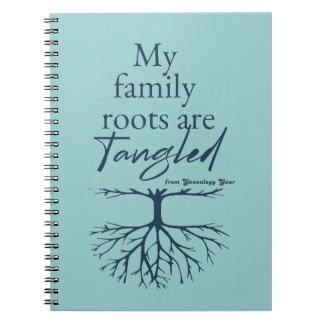 Caderno Espiral Minhas Raízes Familiares São Emaranhadas