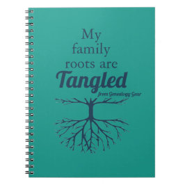 Caderno Espiral Minhas Raízes Familiares São Emaranhadas