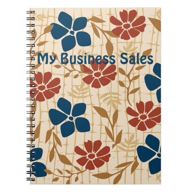 Caderno Espiral Minhas vendas de negócios: (Frente)