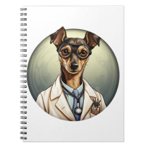 Caderno Espiral Miniatura Pinscher Dog Doctor