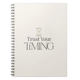 Caderno Espiral Minimal Motivational Notebook-Aesthetic Journal