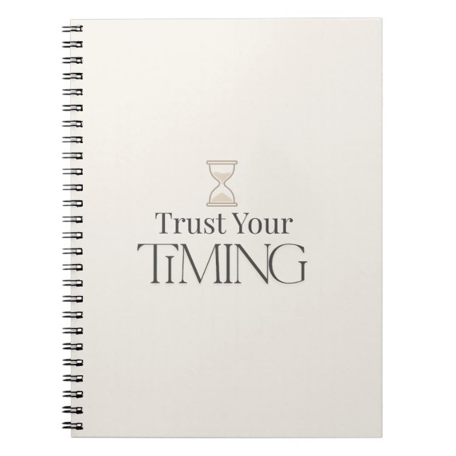 Caderno Espiral Minimal Motivational Notebook-Aesthetic Journal (Frente)