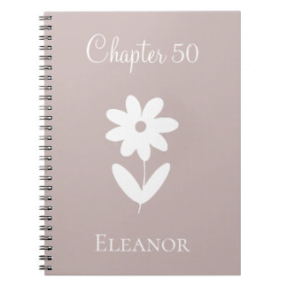 Caderno Espiral Minimal New Chapter Daisy April Birth Flower
