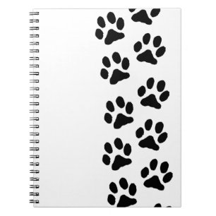 Caderno Espiral Minimalist Paw Print Notebook - Organizing with Pe