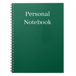 Caderno Espiral minimalist personal notebook