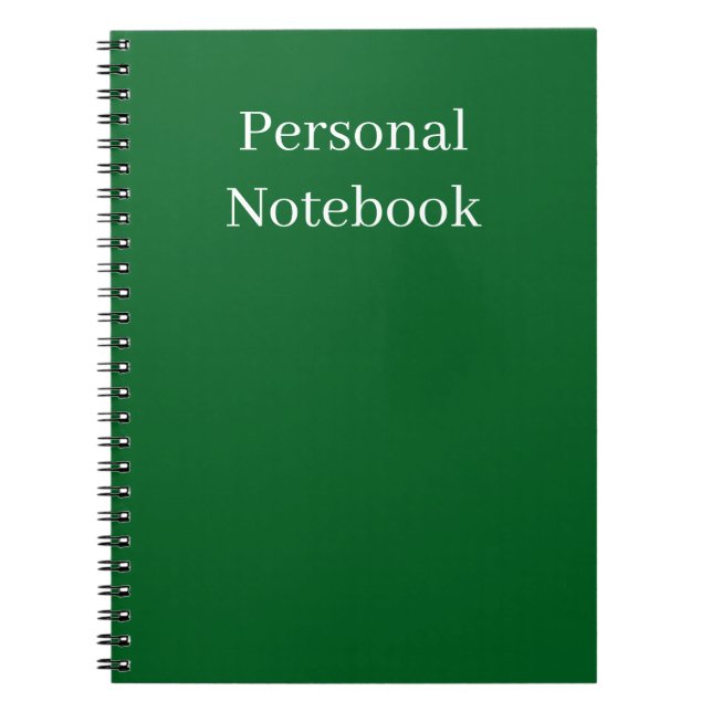 Caderno Espiral minimalist personal notebook (Frente)
