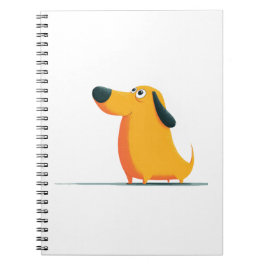 Caderno Espiral Minimalist Woman and Dog Illustration Gift for Dog
