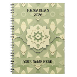 Caderno Espiral Minimalista Sage Ramadan