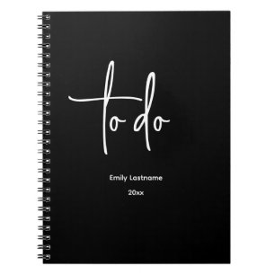 Caderno Espiral Mínimo Moderno Personalizado Para Fazer Notebook