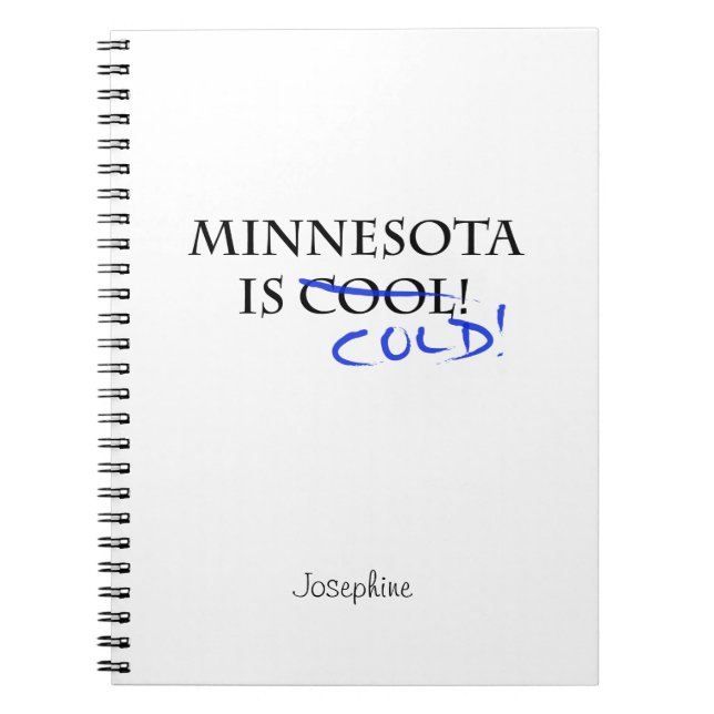 Caderno Espiral Minnesota é Legal (Frente)