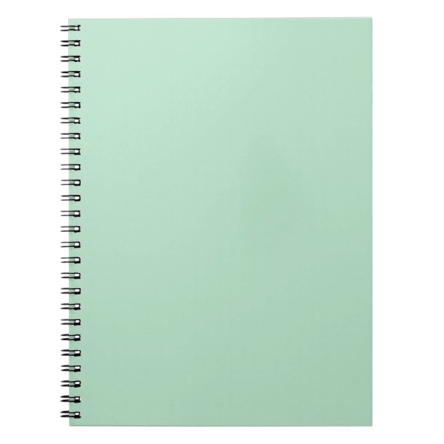Caderno Espiral Mint Green Spiral Notebook - Elegante e Minimalist (Frente)