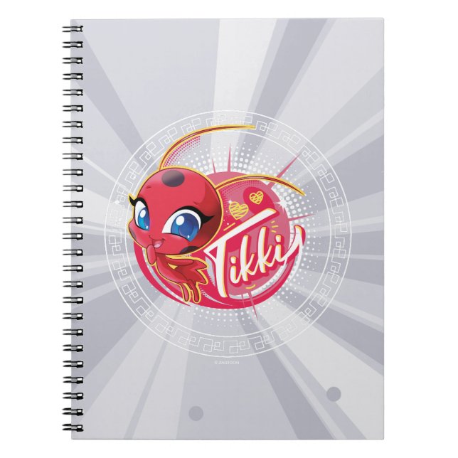 Caderno Espiral Miraculous Kwami Tikki (Frente)