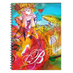 Caderno Espiral MIRANDOLINA/máscaras Venetian do carnaval