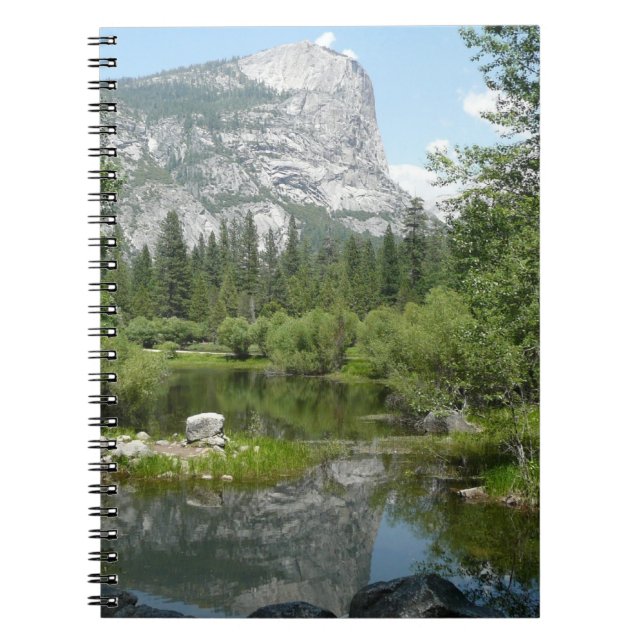 Caderno Espiral Mirror Lake View no Parque Nacional de Yosemite (Frente)