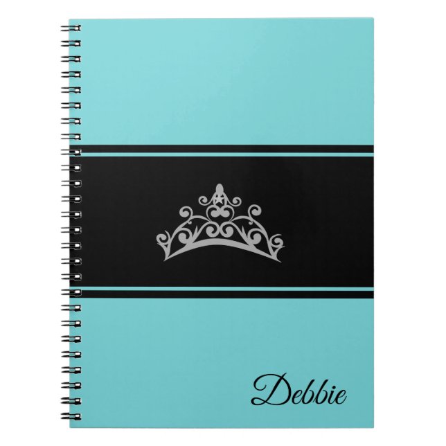 Caderno Espiral Miss USA Notebook Pageant Silver Crown (Frente)