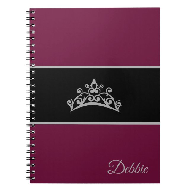 Caderno Espiral Miss USA Notebook Pageant Silver Crown (Frente)