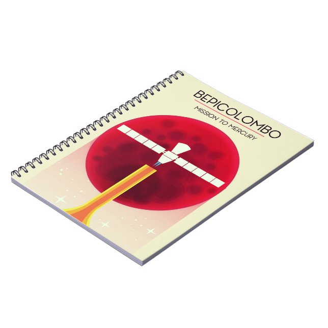 Caderno Espiral Missão BepiColombo para Mercúrio (Left Side)