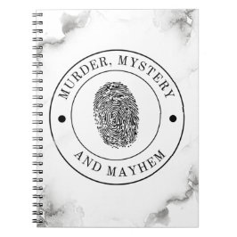 Caderno Espiral Mistério de Assassinato e Mayhem