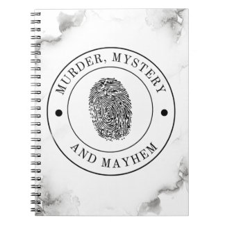 Caderno Espiral Mistério de Assassinato e Mayhem