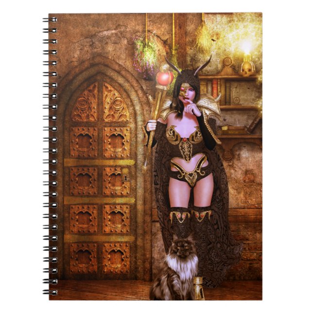 Caderno Espiral Mística das Sombras Velvet (Frente)