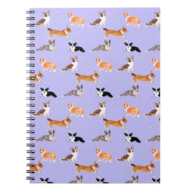 Caderno Espiral Mistura de córgi (Frente)