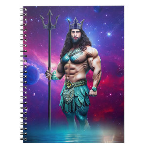 Caderno Espiral Mitos e lendas: Poseidon