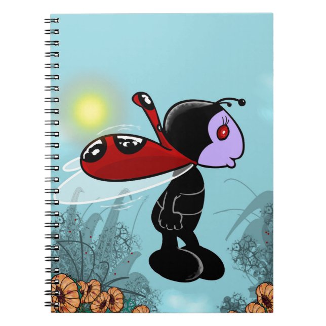 Caderno Espiral Mizz Ladybug (Frente)