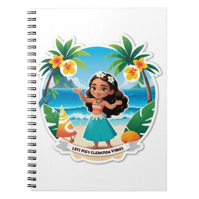 Caderno Espiral Moana’s Island Birthday Vibes! (Frente)