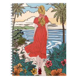 Caderno Espiral Moça