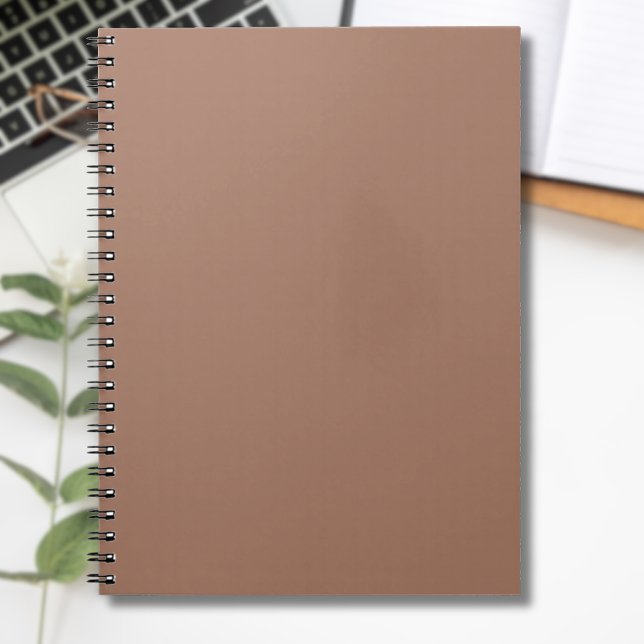 Caderno Espiral Mocha Mousse Trendy Sólido Elegante (Criador carregado)