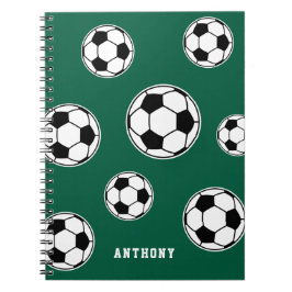 Caderno Espiral Mochila Escolar Personalizada de Futebol Infantil