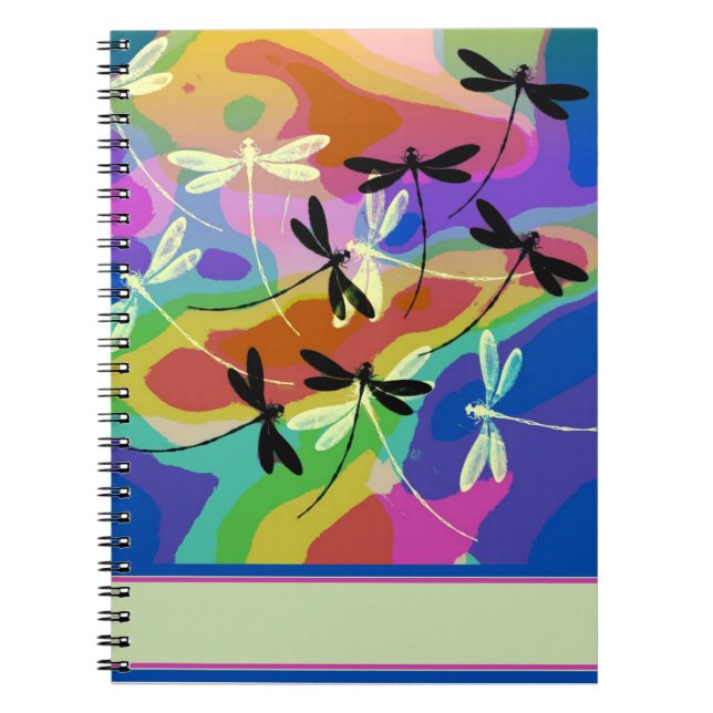 Caderno Espiral Mod libélulas (Frente)