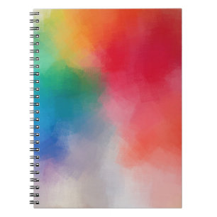 Caderno Espiral Modelo Abstrato de Vazio Colorido Elegante