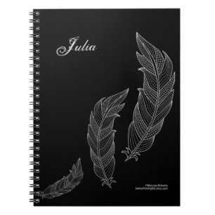 Caderno Espiral Modelo conhecido preto cinzento do esboço da arte