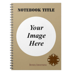 Caderno Espiral Modelo de Brown Clover Ribbon por Kenneth Yoncich