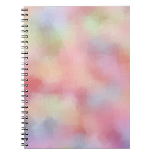 Caderno Espiral Modelo de cor Pastel Vermelho Rosa Moderno Amarelo