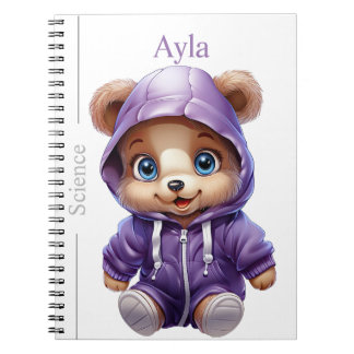 Caderno Espiral Modelo de Diário espiral dos amigos do urso educat