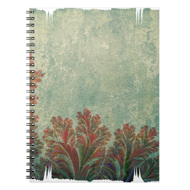 Caderno Espiral modelo de fundo abstrato (Frente)